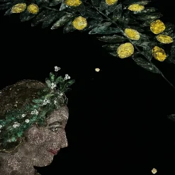 Florae Incantata Lemon Tree Velvet Tapestry