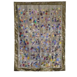 Floral Eruption Silk Organza Tapestry