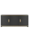 Florence Black Wood 3-Door Sideboard