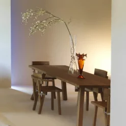 Florian II Orange & Transparent Vase by Borek Sipek