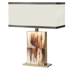 Florian Large Horn & Brass Table Lamp