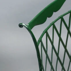Florio Green Iron Outdoor Chair