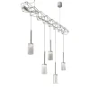 Flow 5-Light Silvery Chandelier