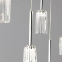 Flow 5-Light Silvery Chandelier