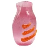 Flow Pink & Orange Murano Glass Vase