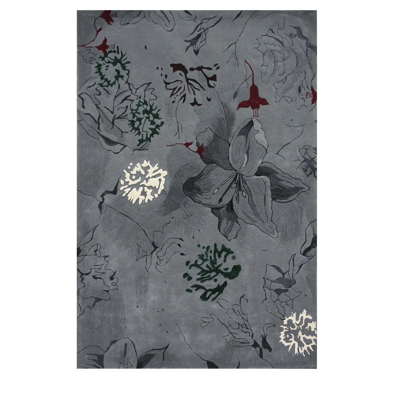 Flower Power 2 Gray Tapestry