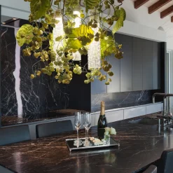 Flower Power Physalis & Anthurium Large Square Chandelier