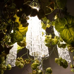 Flower Power Physalis & Anthurium Large Square Chandelier