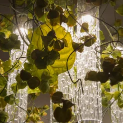 Flower Power Physalis & Anthurium Large Square Chandelier