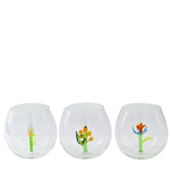 Flower Power Set of 6 Glasses