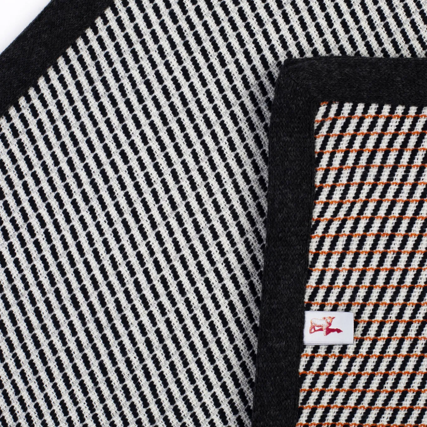 Flux 01 Wool Throw Blanket by Esther Van Schuylenbergh