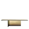 Folio Brushed Brass Dining by DRAW Studio Table