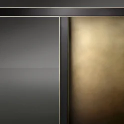 Folio Brushed Brass Dining by DRAW Studio Table