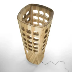 Forella Solid cedar wood Floor Lamp