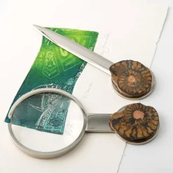 Fossiline Set of Paper Knife & Magnifying Glass by Nino Basso #2