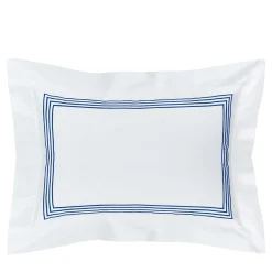 Four Generations White & Bright Blue US King Sham