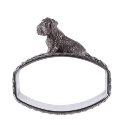 Fox Terrier Sterling Silver Napkin Holder