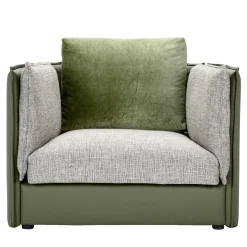 Foy Green Soft Armchair by Baldessari & Baldessari