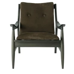 Franklin Brown Nabuk Leather Armchair