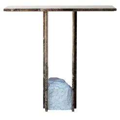 Frappuccino & White Carrara Marble Console