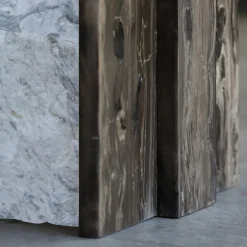 Frappuccino & White Carrara Marble Console