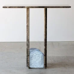 Frappuccino & White Carrara Marble Console