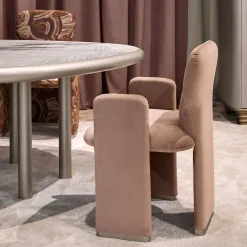 Frida Pink Velvet Dining Chair