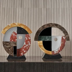 Friends Oval Polychrome Table Mirror