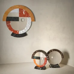 Friends Oval Polychrome Table Mirror