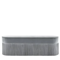 Fringed Gray Bench