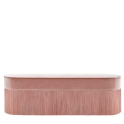 Fringed Pink Bench
