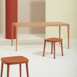 Frisée 256 Red Stool by Cristina Celestino