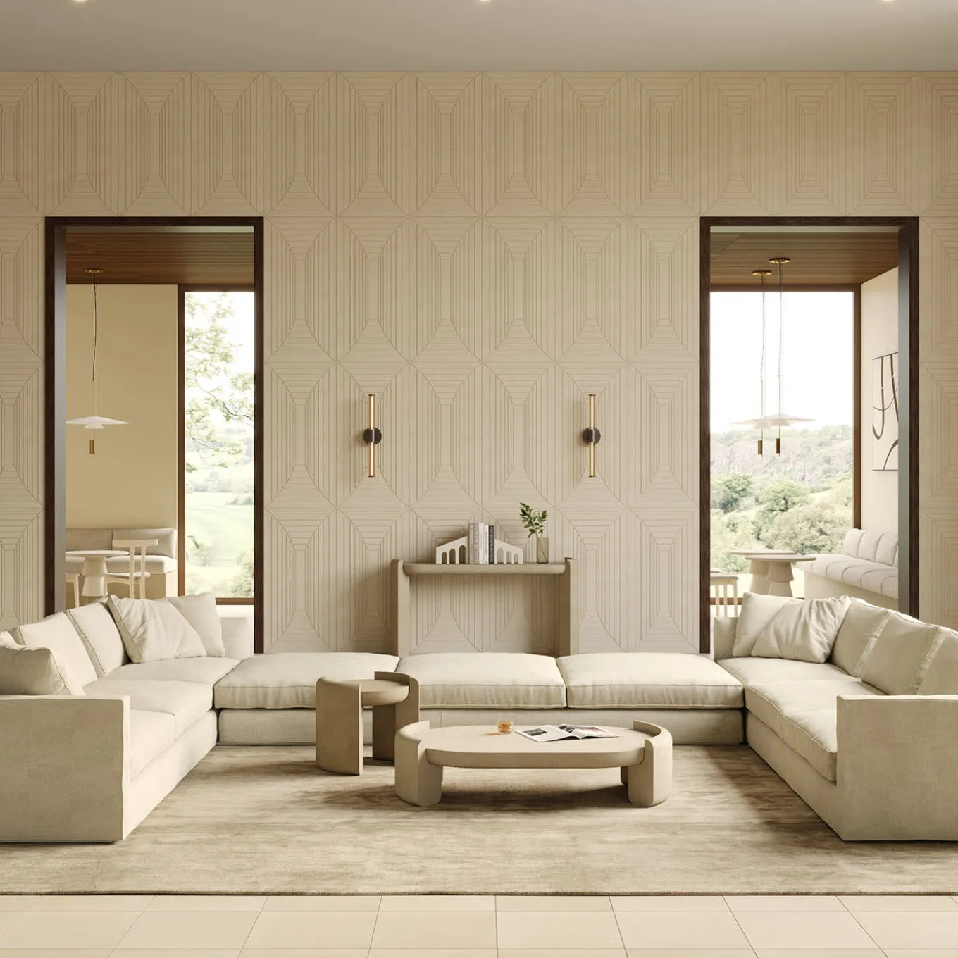 Fuente Lecce Stone Console by Studio Aretai