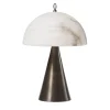 Funghetto Brushed Bronze & Alabaster Table Lamp