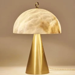 Funghetto Table Lamp in Satin Brass A