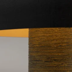 Fungo Black Metal & Bronze Brushed Resin Table Lamp