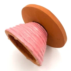 Fungo Ciccia Metallic Bronze and Pink Cake Stand