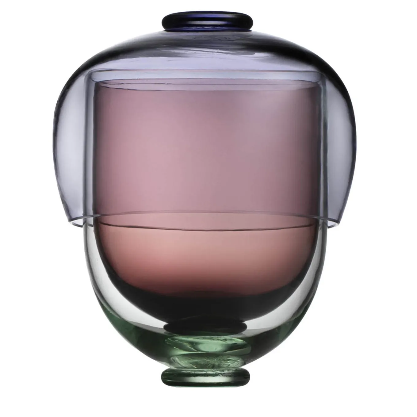 Fungo 3-Piece Polychrome Murano Glass Set of Glasses & Bowl #1