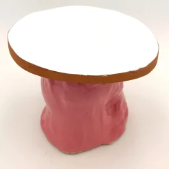 Fungo Rock Pink and Shiny White Cake Stand
