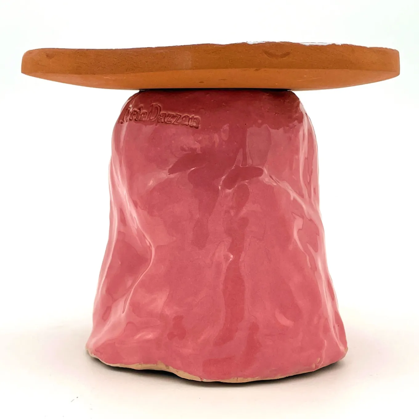 Fungo Rock Pink and Shiny White Cake Stand