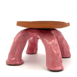 Fungo Series Lilac and Quartz Pink Ceramic Foodstand