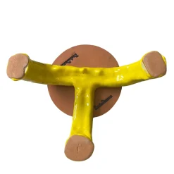 Fungo Series Marine Blue and Cadmium Yellow Ceramic Foodstand