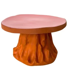 Fungo Series Pink and Orange Ceramic Foodstand