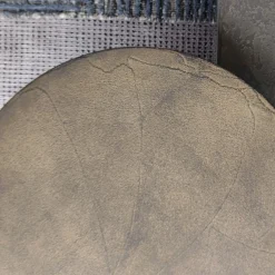 Fungo Small Round Coffee Table With Gold Leaf On Spatulated Resin Top