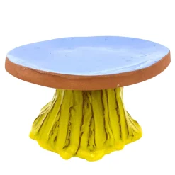 Fungo Vulcano Cadmium Yellow and Lilac Cake Stand