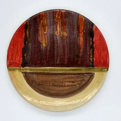 Fuoco dell'Etna Handpainted Polychrome Ceramic Plate