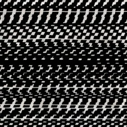 Fuoritempo Kilim Rug Black and White by Paolo Giordano e Nicole Jeanneret