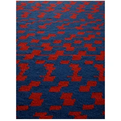 Fuoritempo Kilim Rug Purple by Paolo Giordano e Nicole Jeanneret