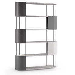 Gae Small Gray and White Modular Bookcase