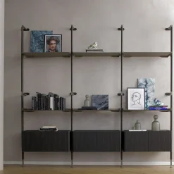 Galaxy Laguna Oak Wood Wall Composition